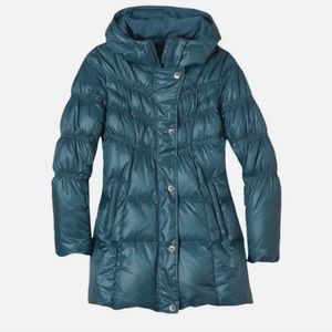 Prana Milly hooded puffer coat - teal